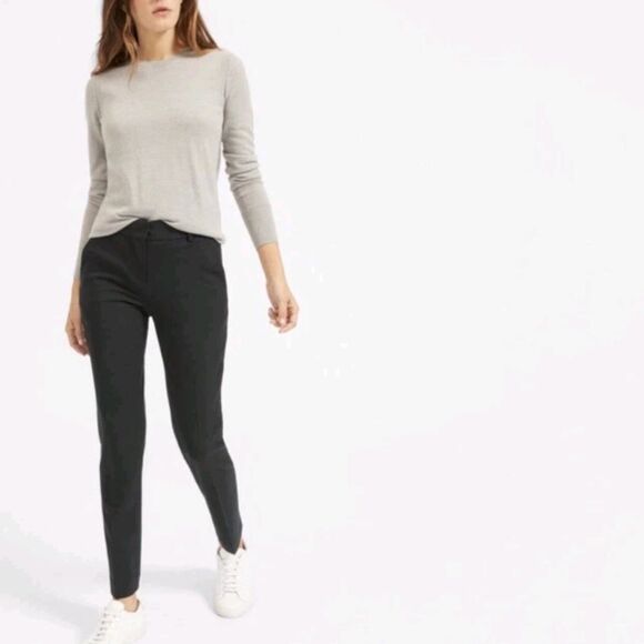 Everlane Slim Wool Trouser Black Size 10 - Picture 1 of 10